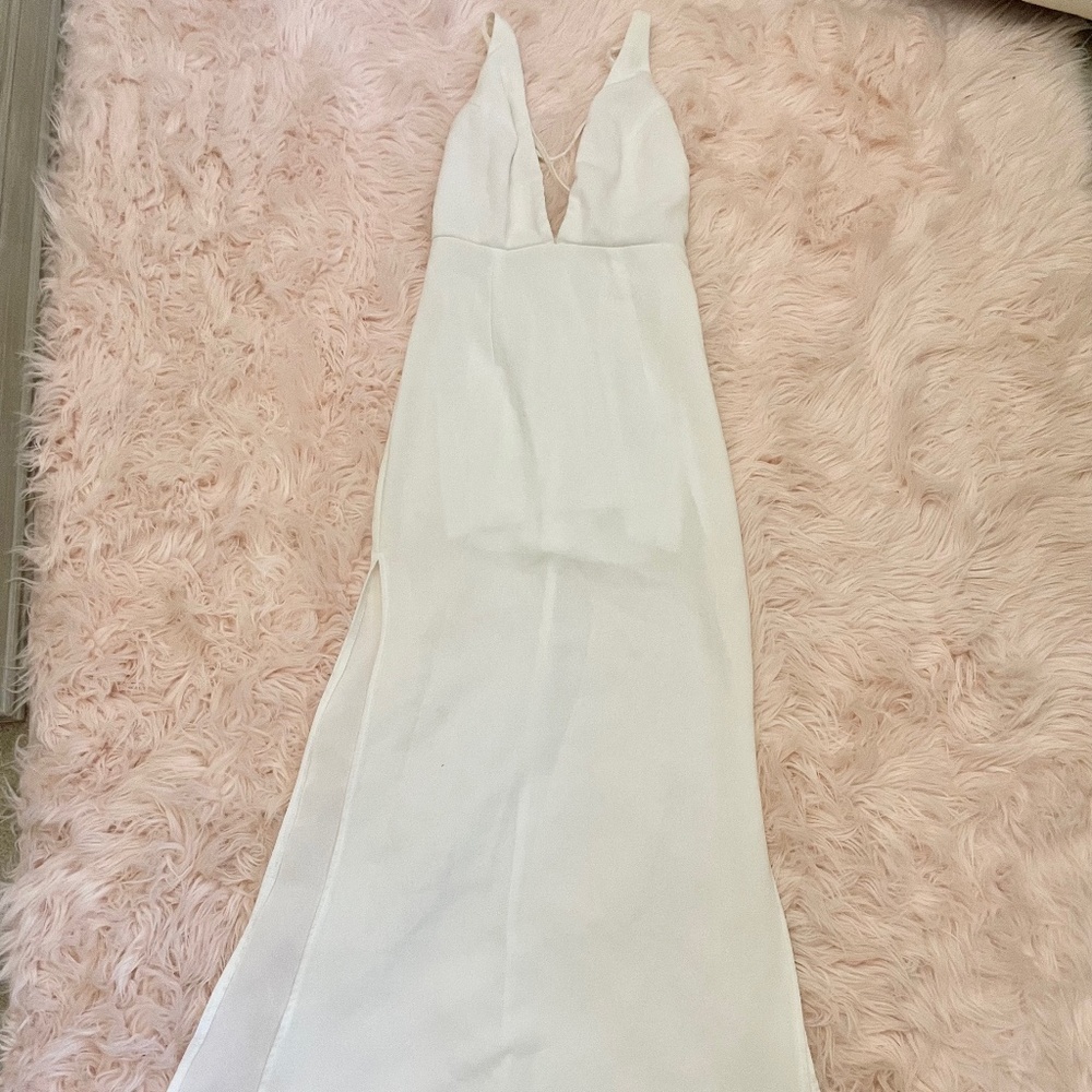 White Maxi Summer Dress AU Size 6 US Size XS